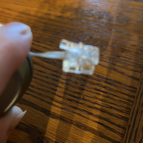 Wind-Up Home Phone Cable Portable Computer Modem Accessory Kensington Silver - Picture 3 of 3